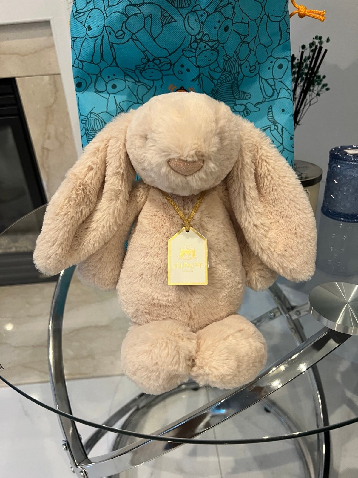 2577 - JellyCat Luxe Willow Bunny 31cm - JellyCat Bashful Luxe Bunny Willow Medium 31cm [HÀNG CHÍNH HÃNG]