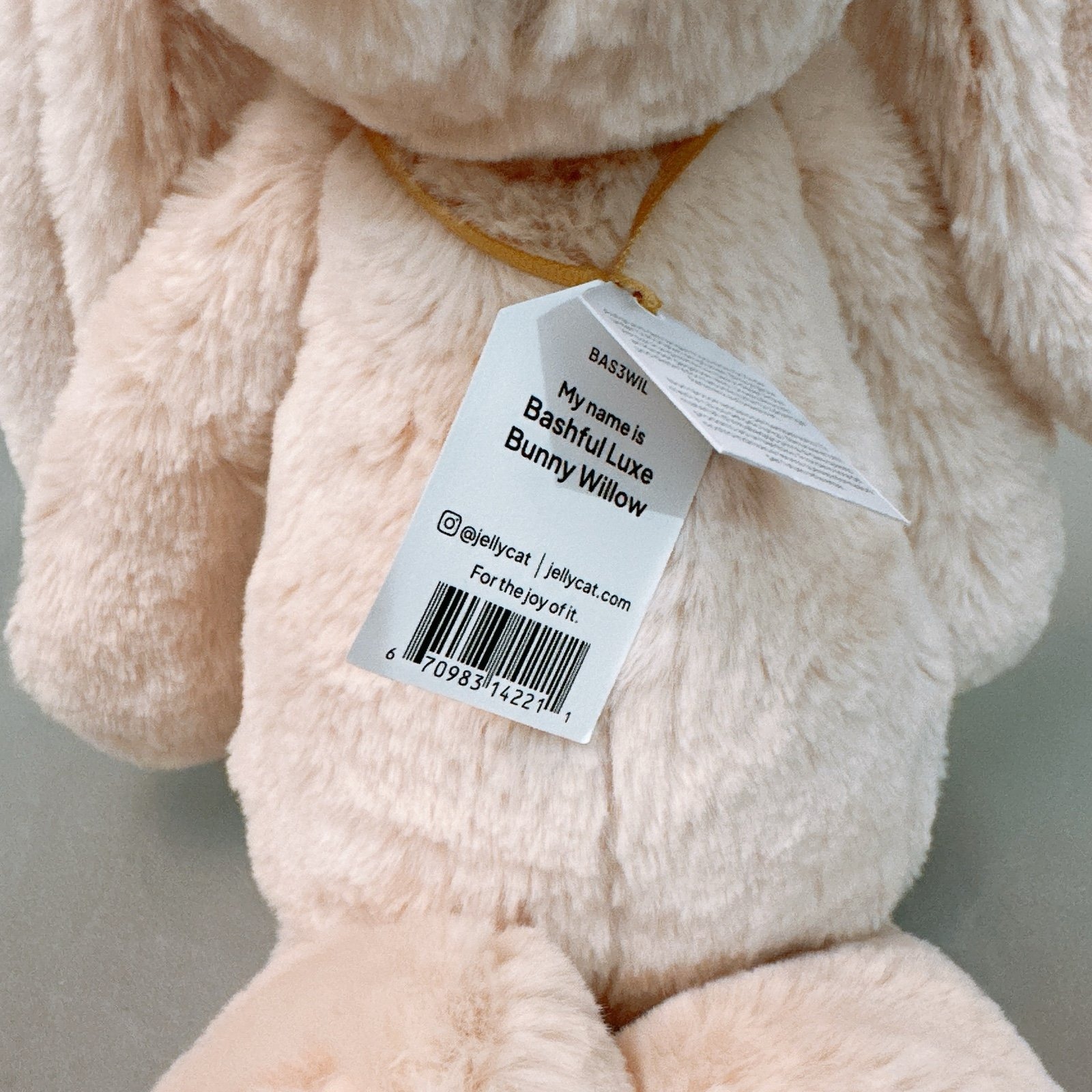 2577 - JellyCat Luxe Willow Bunny 31cm - JellyCat Bashful Luxe Bunny Willow Medium 31cm [HÀNG CHÍNH HÃNG]