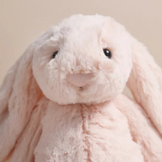 2143 - JellyCat Bashful Bunny Blush 31cm - Jellycat Bashful Blush Bunny Medium 31cm Màu Hồng Đào [HÀNG CHÍNH HÃNG]