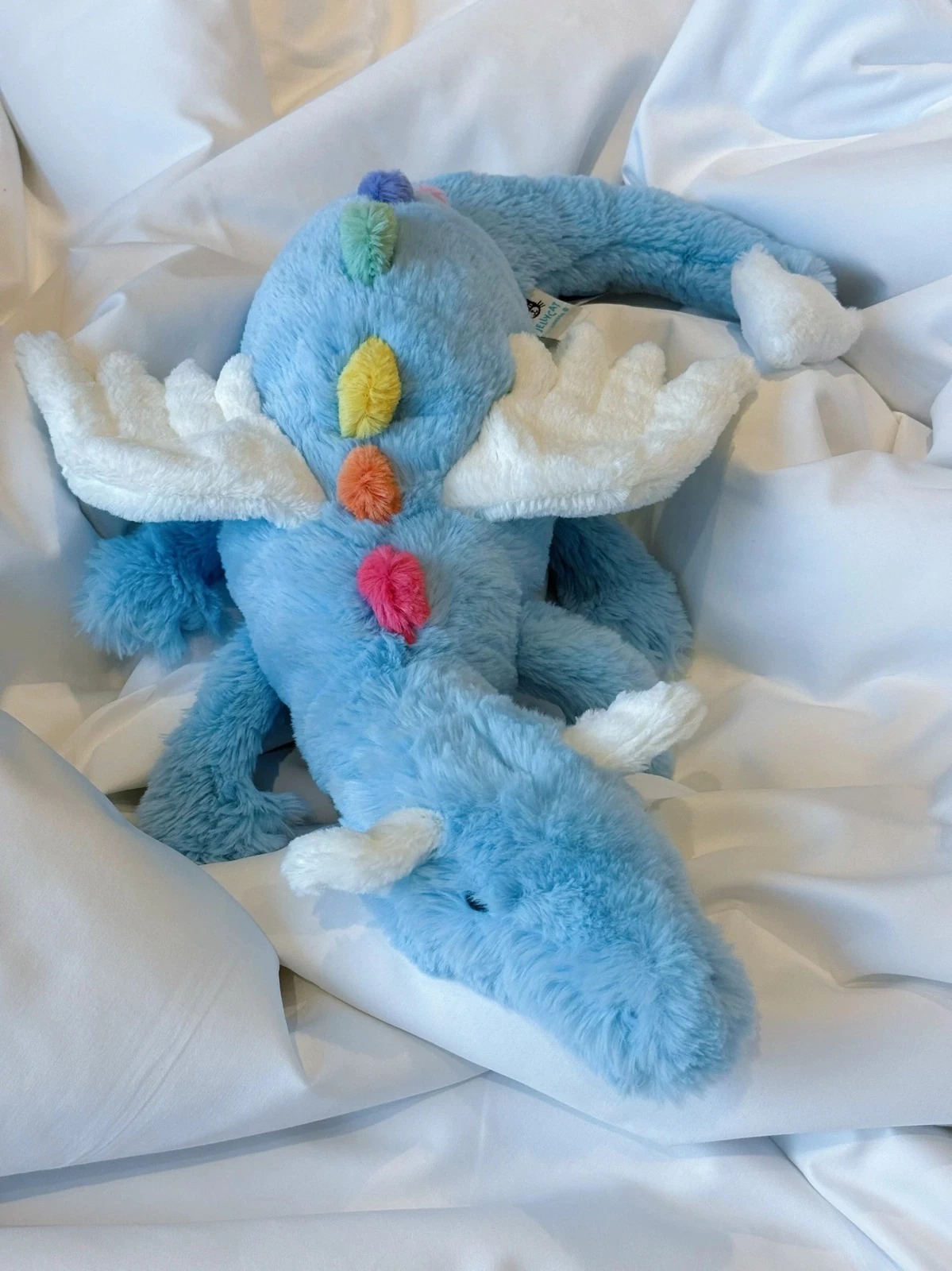 2203 - JellyCat Sky Dragon 50cm - Jellycat Rồng Xanh - Jellycat Sky Dragon Huge 50cm [HÀNG CHÍNH HÃNG]