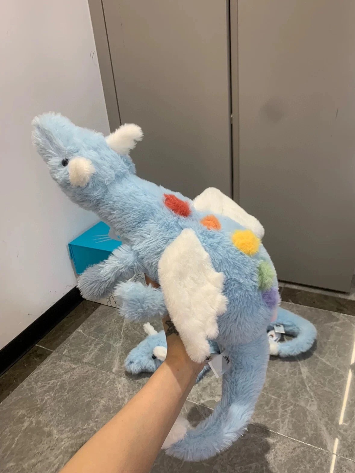 2203 - JellyCat Sky Dragon 50cm - Jellycat Rồng Xanh - Jellycat Sky Dragon Huge 50cm [HÀNG CHÍNH HÃNG]