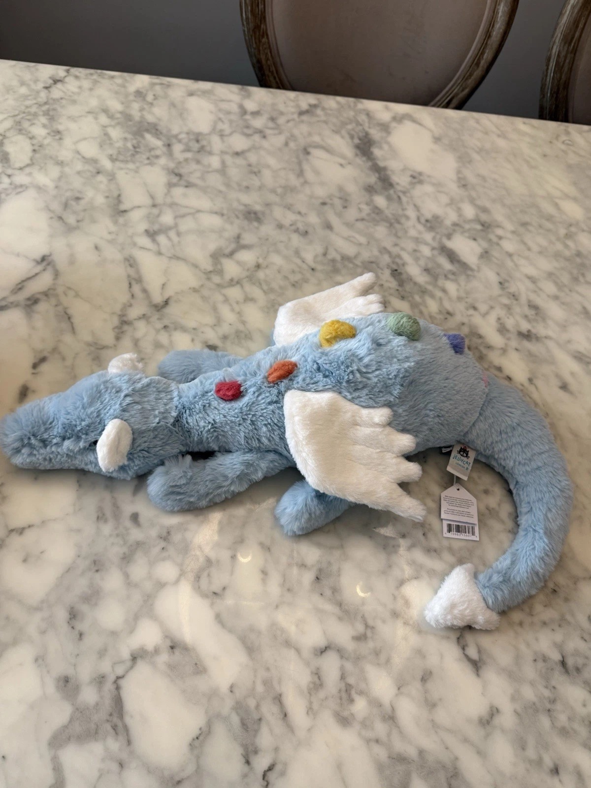 2203 - JellyCat Sky Dragon 50cm - Jellycat Rồng Xanh - Jellycat Sky Dragon Huge 50cm [HÀNG CHÍNH HÃNG]