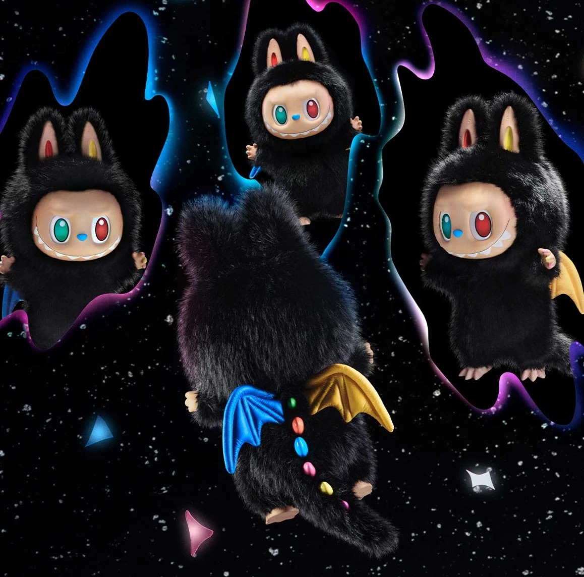 2670 - Labubu Zimomo Đen 10th Anniversary - POP MART The Monsters ZIMOMO 10th Anniversary Vinyl Plush Doll Size 58cm [HÀNG CHÍNH HÃNG]