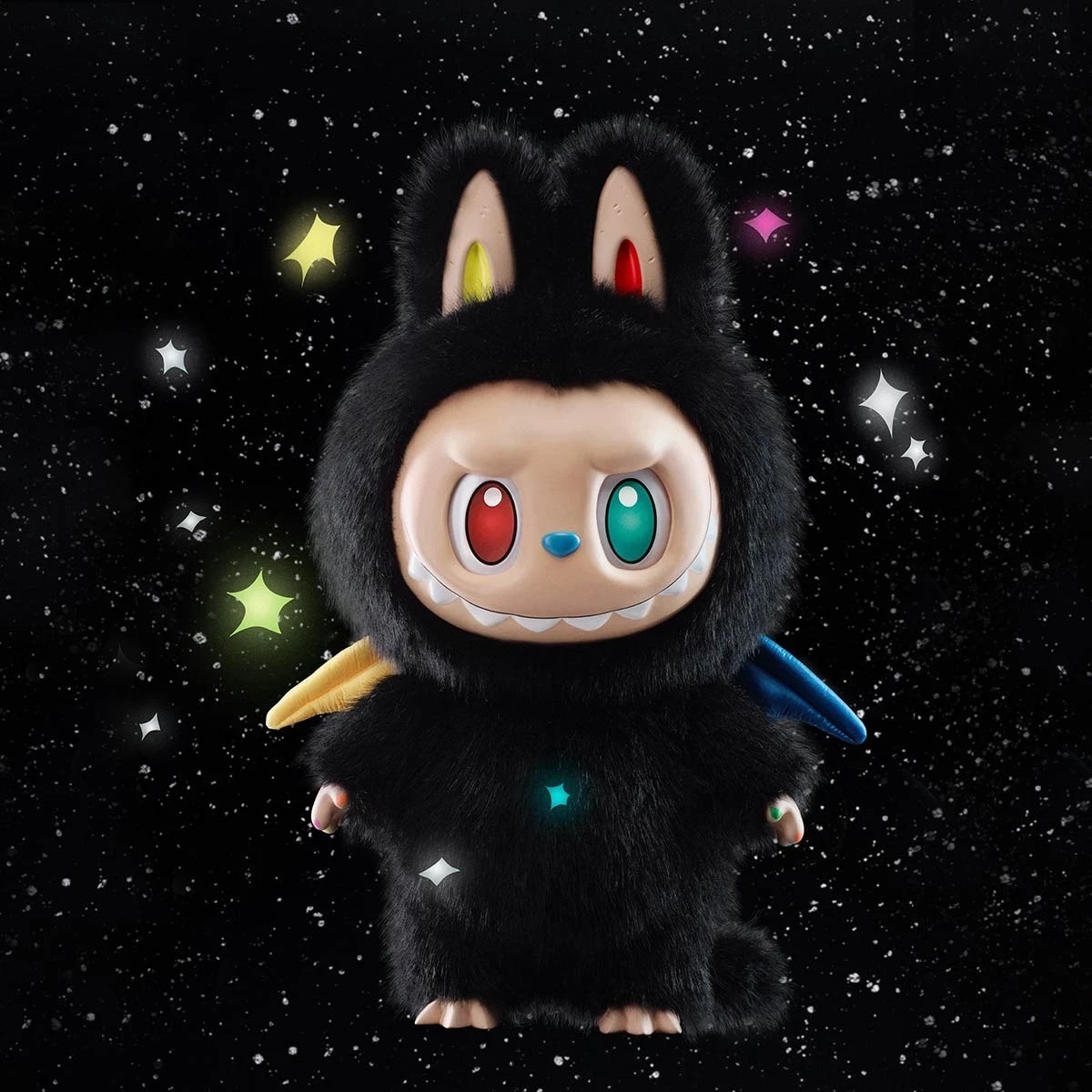 2670 - Labubu Zimomo Đen 10th Anniversary - POP MART The Monsters ZIMOMO 10th Anniversary Vinyl Plush Doll Size 58cm [HÀNG CHÍNH HÃNG]