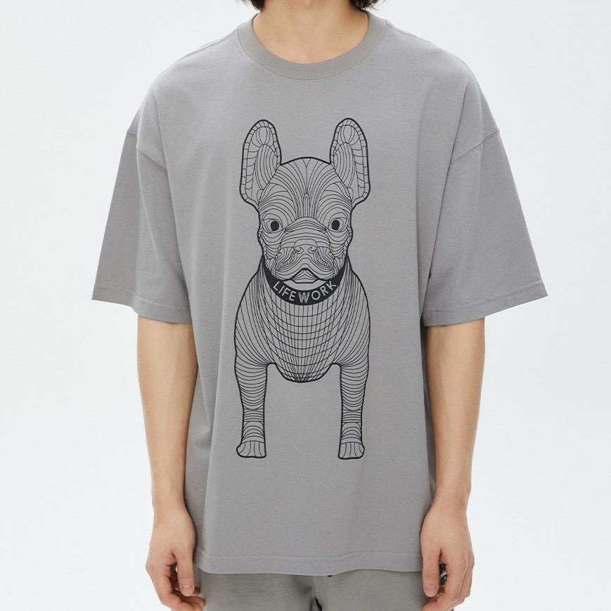 868 -  Áo Life Work Logo Radoc Signature - Gray - Code LW245TS982-GRAY [HÀNG CHÍNH HÃNG]