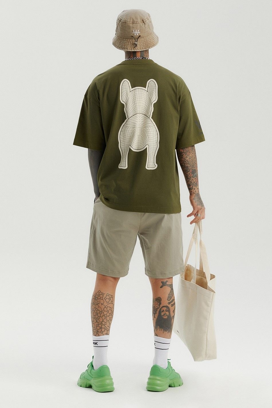 861 -  Áo Life Work Logo Radoc Signature - Khali - Code LW215TS982 [HÀNG CHÍNH HÃNG]
