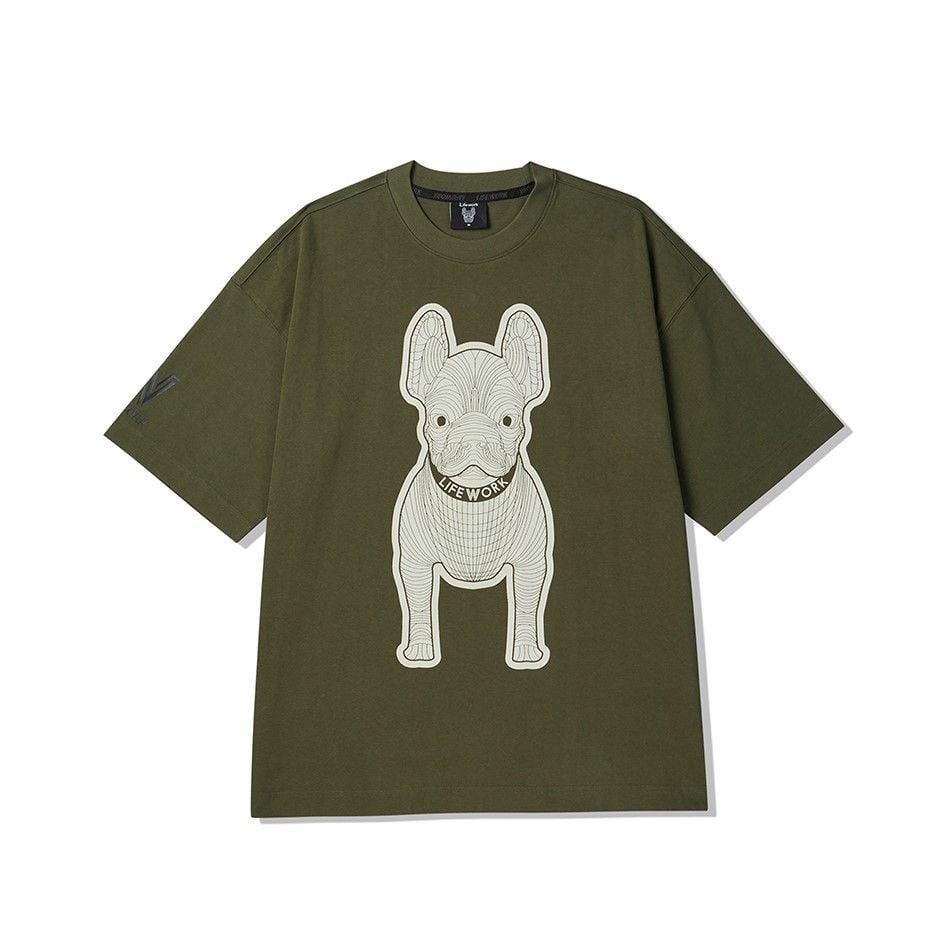 861 -  Áo Life Work Logo Radoc Signature - Khali - Code LW215TS982 [HÀNG CHÍNH HÃNG]