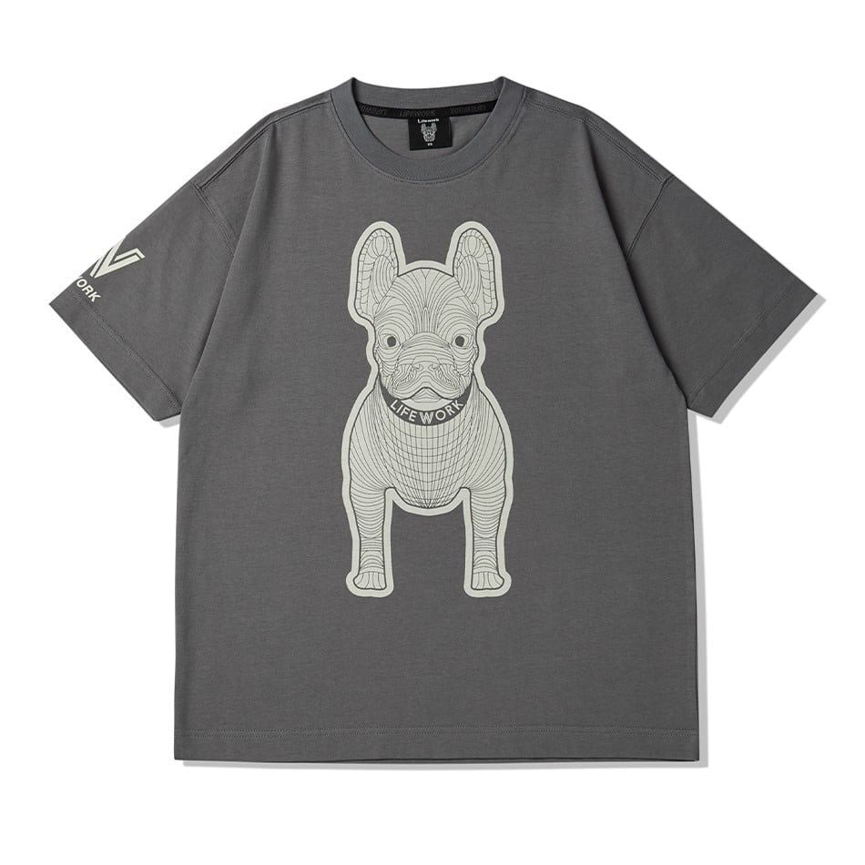 1731 -  Áo Life Work Grey Silk Radok Short Sleeve T-Shirt LW235TS982 [HÀNG CHÍNH HÃNG]