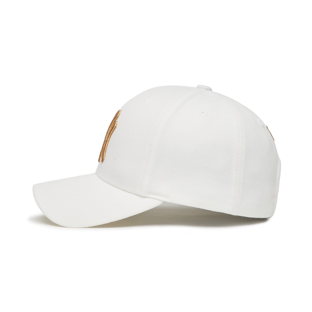 1004 -  Nón MLB Metal Embroidery New York Yankees White Gold - Code 3ACPIG01N 50WHS [HÀNG CHÍNH HÃNG]