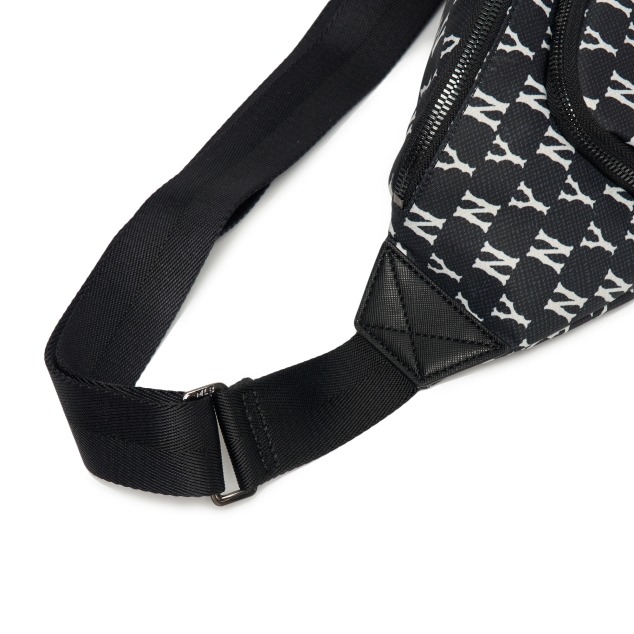 895 -  Túi MLB Monogram Hip Sack New York Yankees - Black - Túi Bao Tử - Code 3AHSM012N-50BKS [HÀNG CHÍNH HÃNG]
