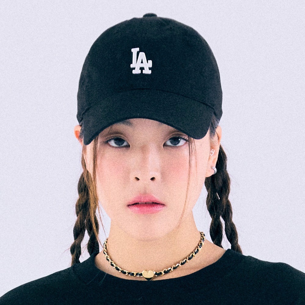 438 -  Nón MLB Unstructured Ball cap - Đen - LA Trắng Nhỏ [HÀNG CHÍNH HÃNG]