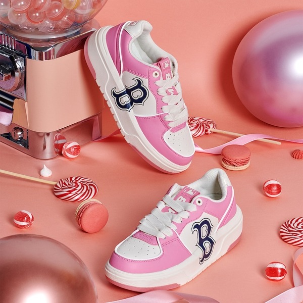 973 -  Giày MLB NY Chunky Liner Basic Big B Boston Red Sox - Hồng Pink - Code 3ASXCLB3N 43PKS [HÀNG CHÍNH HÃNG]