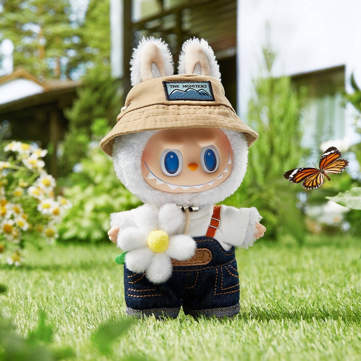 1057 -  Labubu hoa cúc Fall In Wild - Size bé 17cm  - 6941848280091 [HÀNG CHÍNH HÃNG] POP MART The Monsters Fall in Wild Series Vinyl Plush Pendant Doll