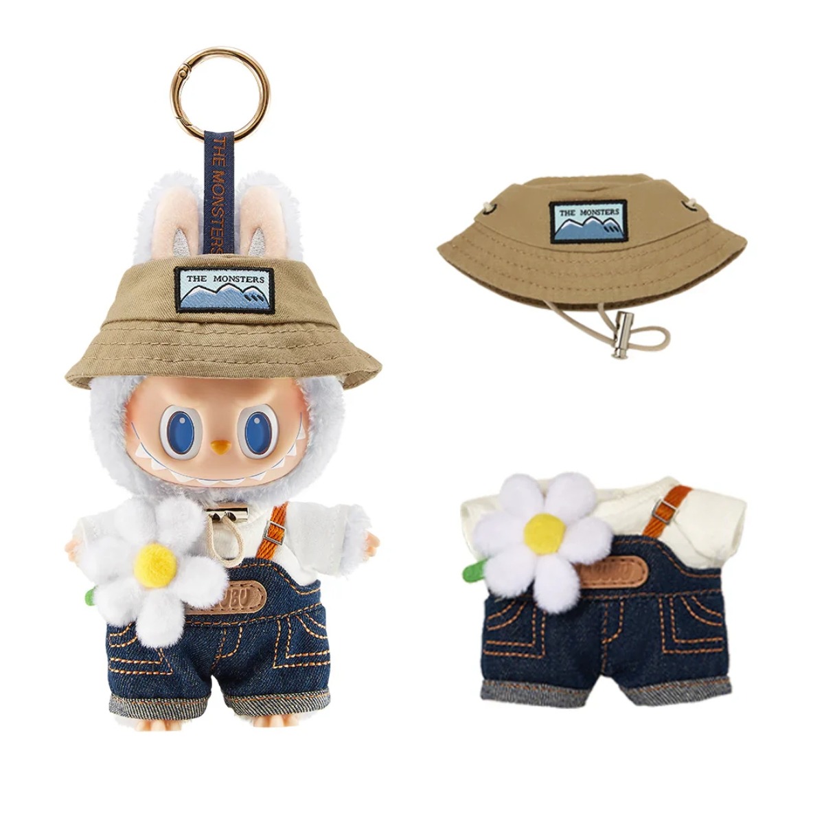 1057 -  Labubu hoa cúc Fall In Wild - Size bé 17cm  - 6941848280091 [HÀNG CHÍNH HÃNG] POP MART The Monsters Fall in Wild Series Vinyl Plush Pendant Doll