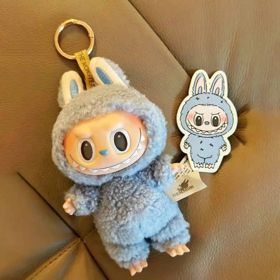 Labubu Sea Salt Coconut Size bé 17cm Treo Móc Khóa CHÍNH HÃNG