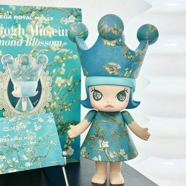 1150 - Molly Van Gogh 400% - POPMART Royal Molly Almond Blossom Van Gogh 400% Figure Mucha Zodiac Art Toy [CHÍNH HÃNG]