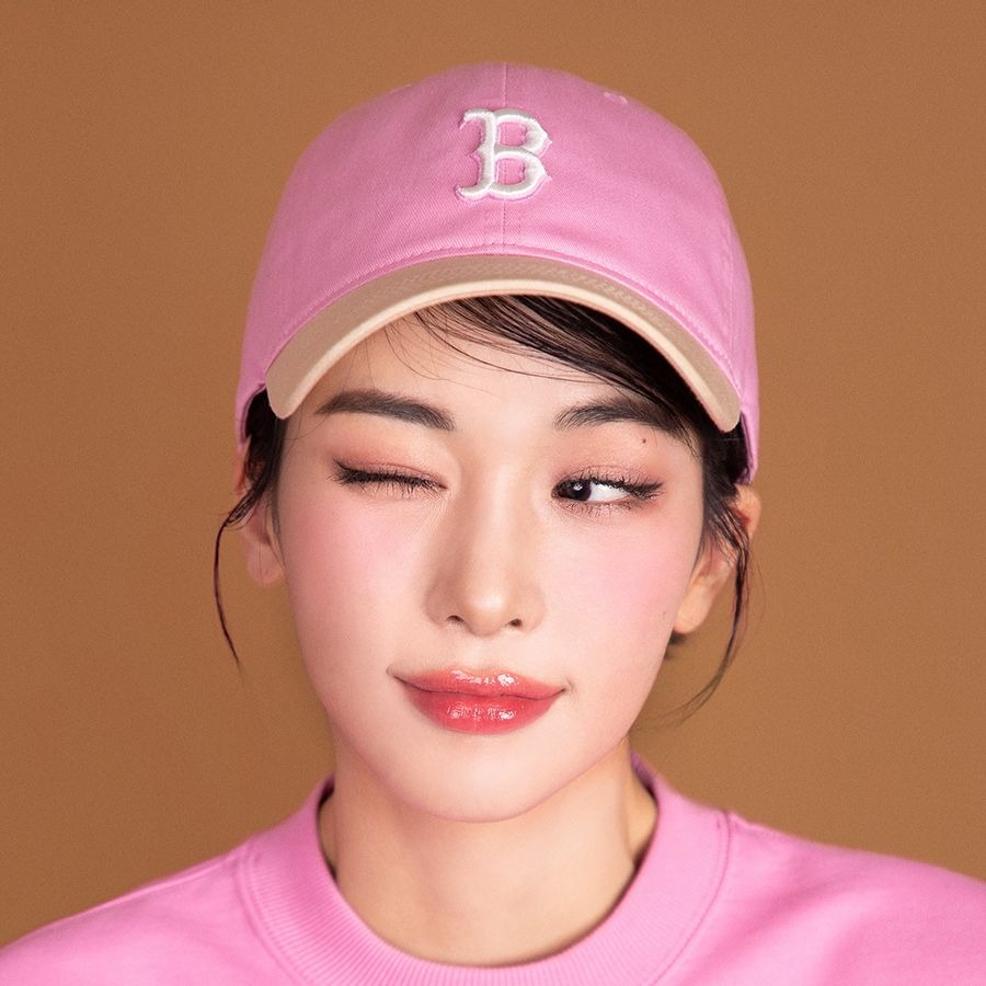 423 -  Nón MLB Unstructured Ball cap - Hồng Nâu - B Trắng [HÀNG CHÍNH HÃNG]