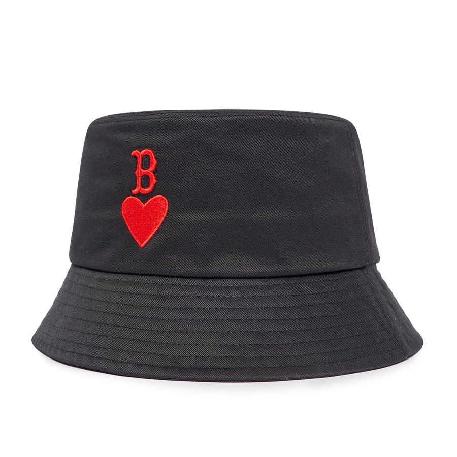 362 -  Nón Bucket Big B - Đen Trái Tim Đỏ [HÀNG CHÍNH HÃNG]