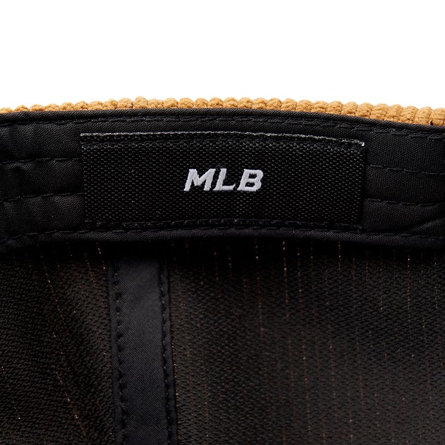 386 -  Nón MLB Unstructured Ball cap - Nhung Tăm - Nâu - C Trắng [HÀNG CHÍNH HÃNG]