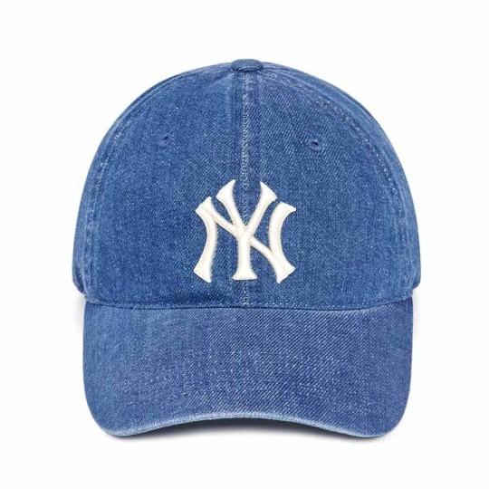 263 -  Nón Mũ MLB Denim NY Unstructured - Xanh Dương Đậm [HÀNG CHÍNH HÃNG]