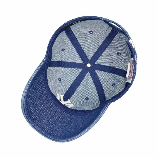 263 -  Nón Mũ MLB Denim NY Unstructured - Xanh Dương Đậm [HÀNG CHÍNH HÃNG]