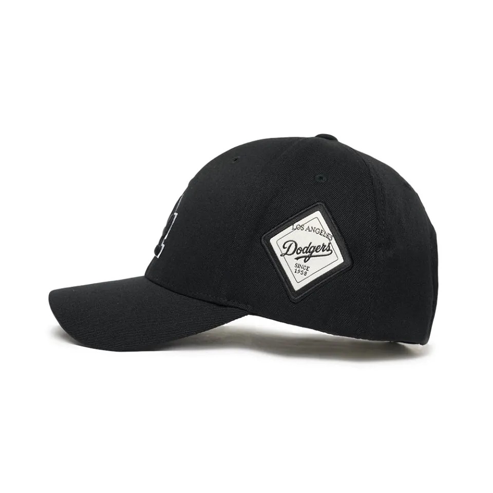 1062 -  Nón MLB LA Dodgers Diamond Stamp Border Black White - Code 3ACP8501N 07BKS [HÀNG CHÍNH HÃNG]