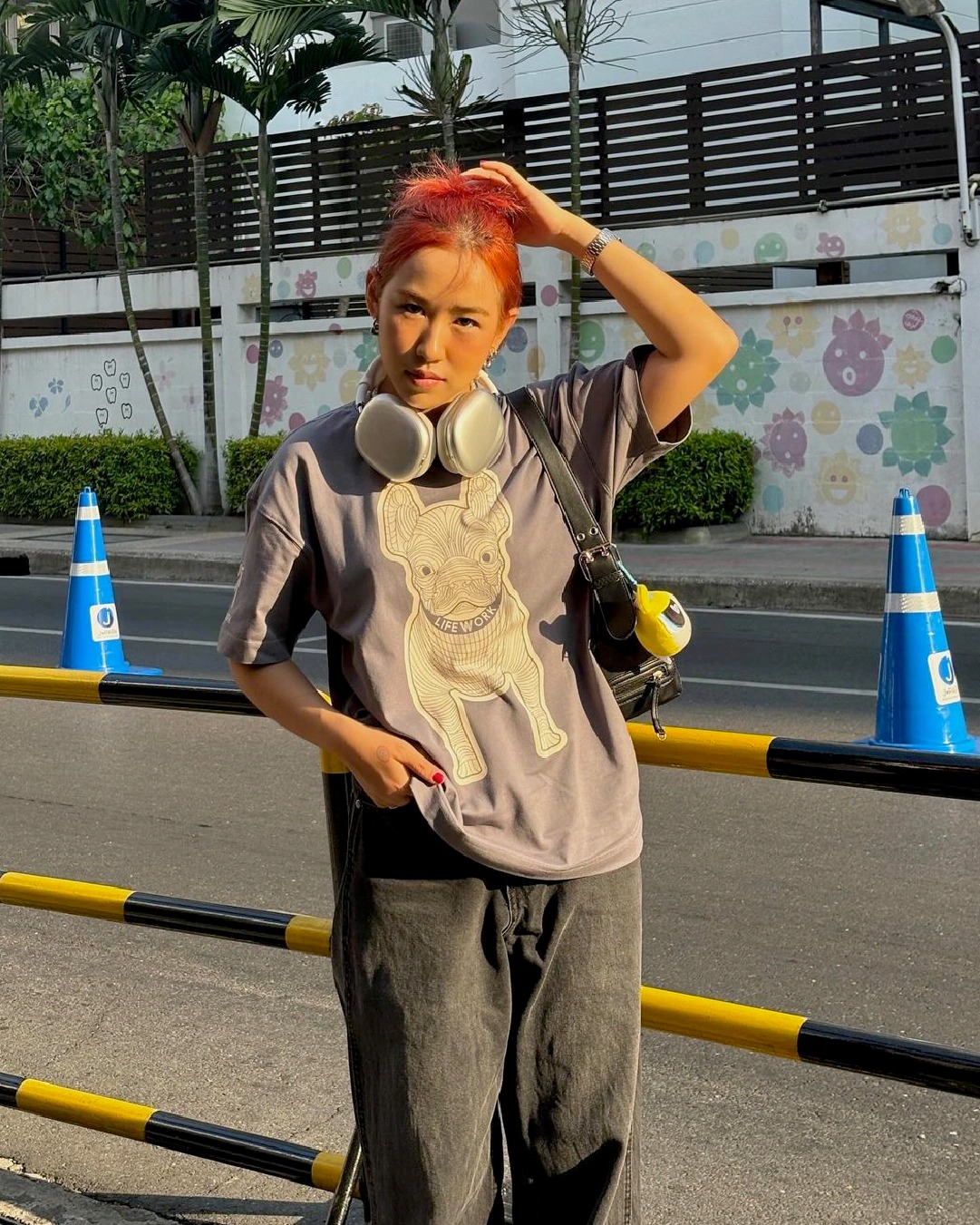 868 -  Áo Life Work Logo Radoc Signature - Gray - Code LW245TS982-GRAY [HÀNG CHÍNH HÃNG]