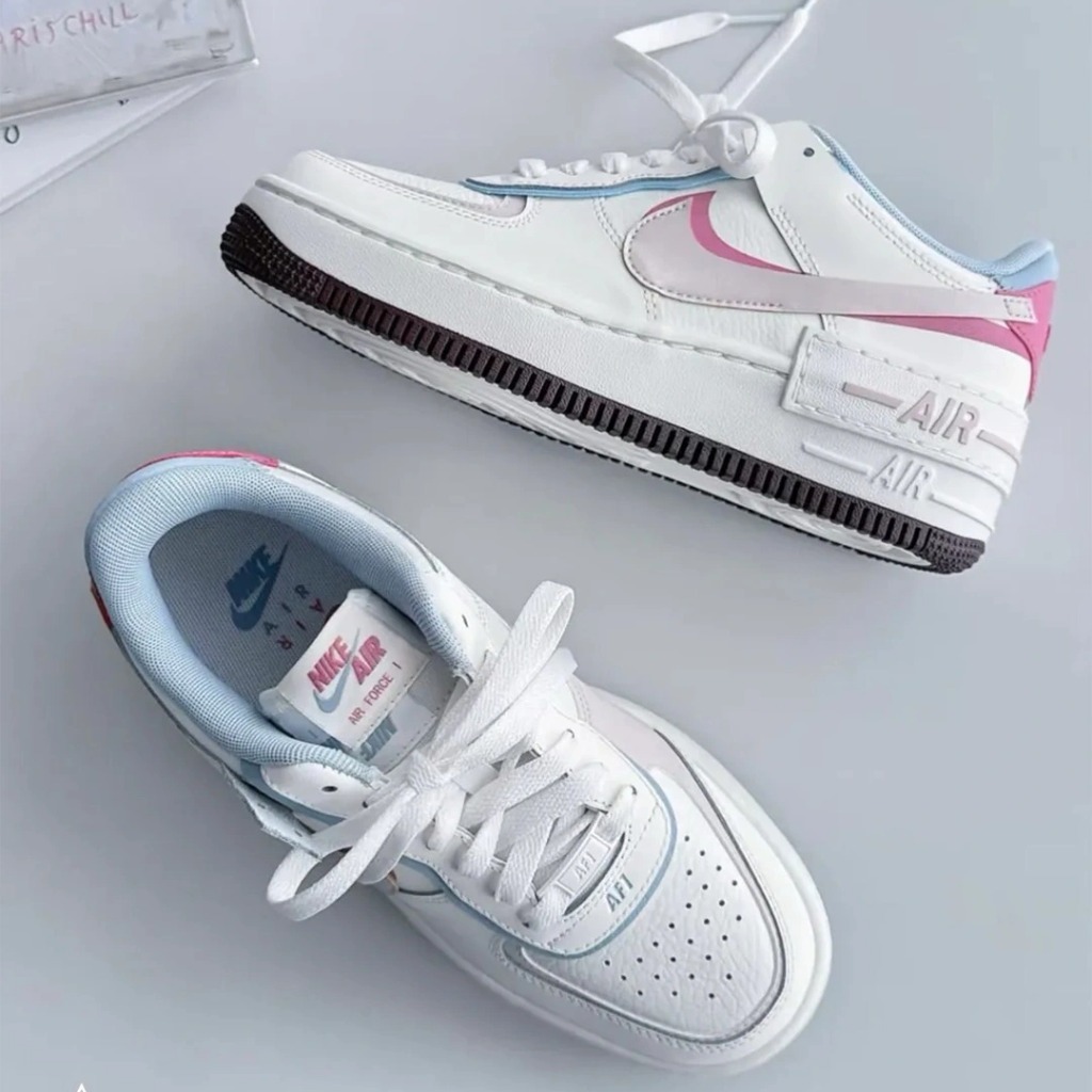 2617 - Giày Nike Air Force 1 Shadow White Pink Blue IQ9803-161 [HÀNG CHÍNH HÃNG]