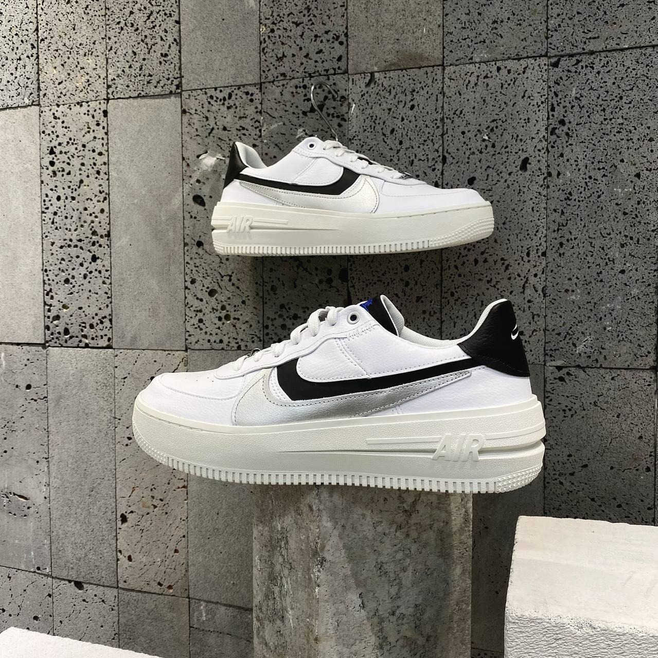 800 -  Giày Nike Air Force 1 PLT.AF.ORM Metallic Silver Black DX3199 100 [HÀNG CHÍNH HÃNG]