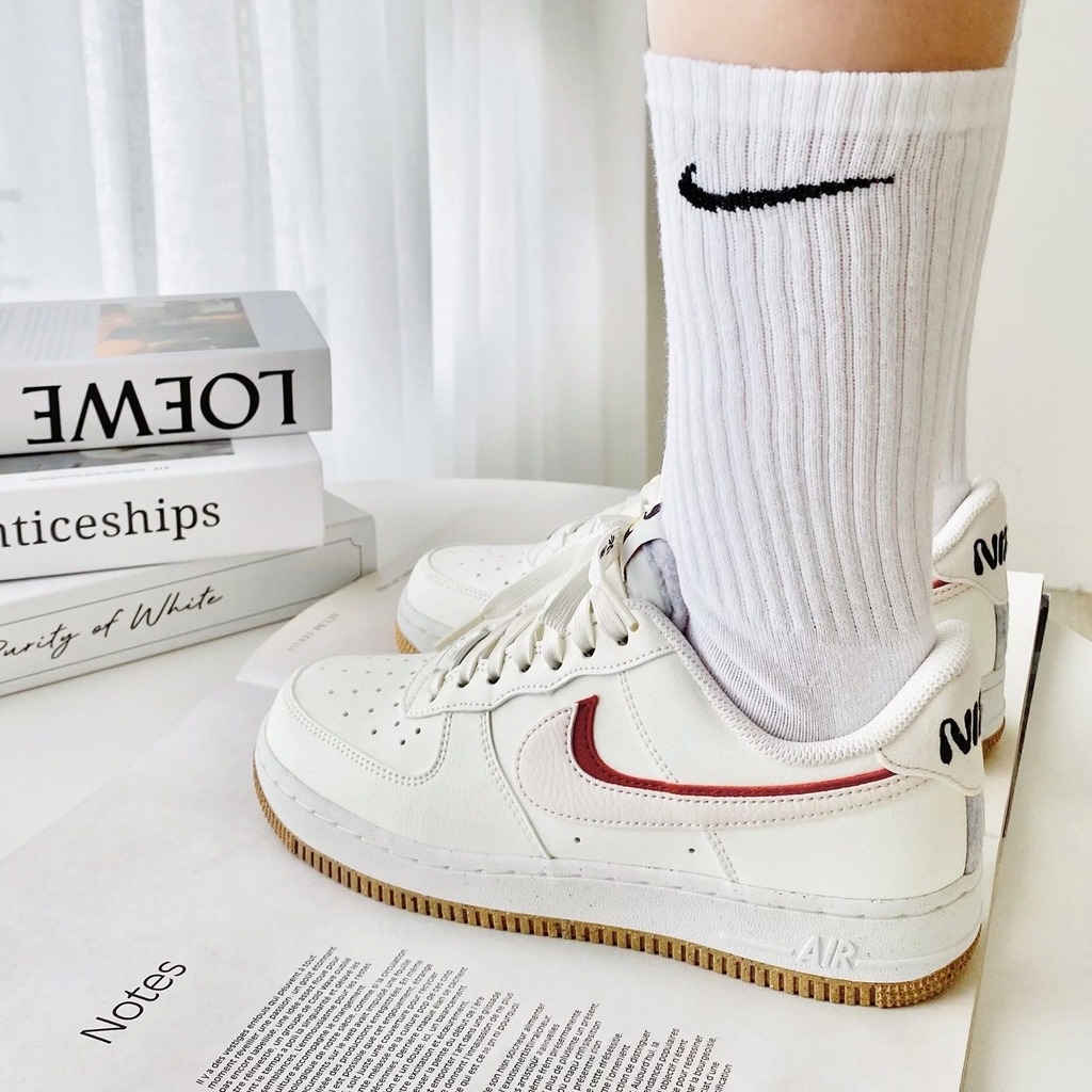 513 -  Giày Nike Air Force 1 LX 82 Sail Brown Red DX6065 101 [HÀNG CHÍNH HÃNG]