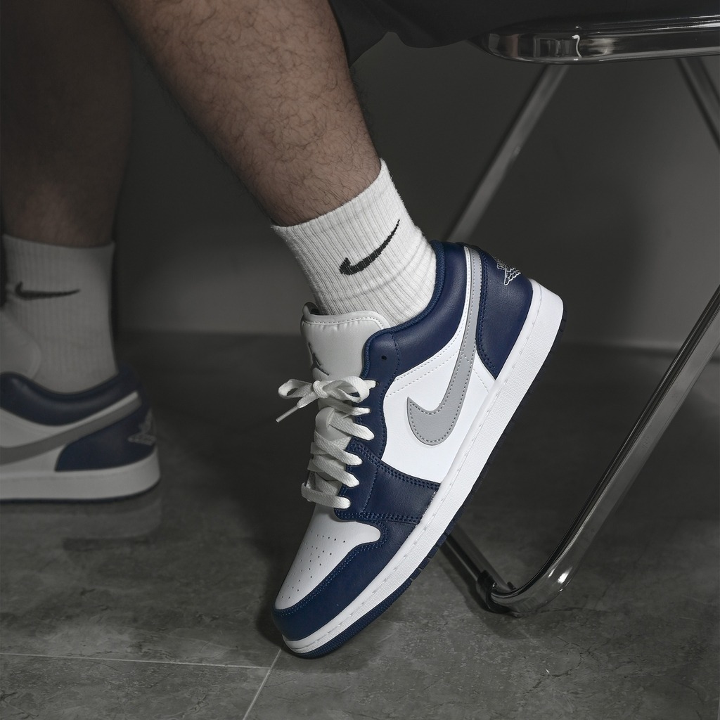 1749 - Giày Nike Air Jordan 1 Low Midnight Navy 553558-141 / 553560-141 [HÀNG CHÍNH HÃNG]
