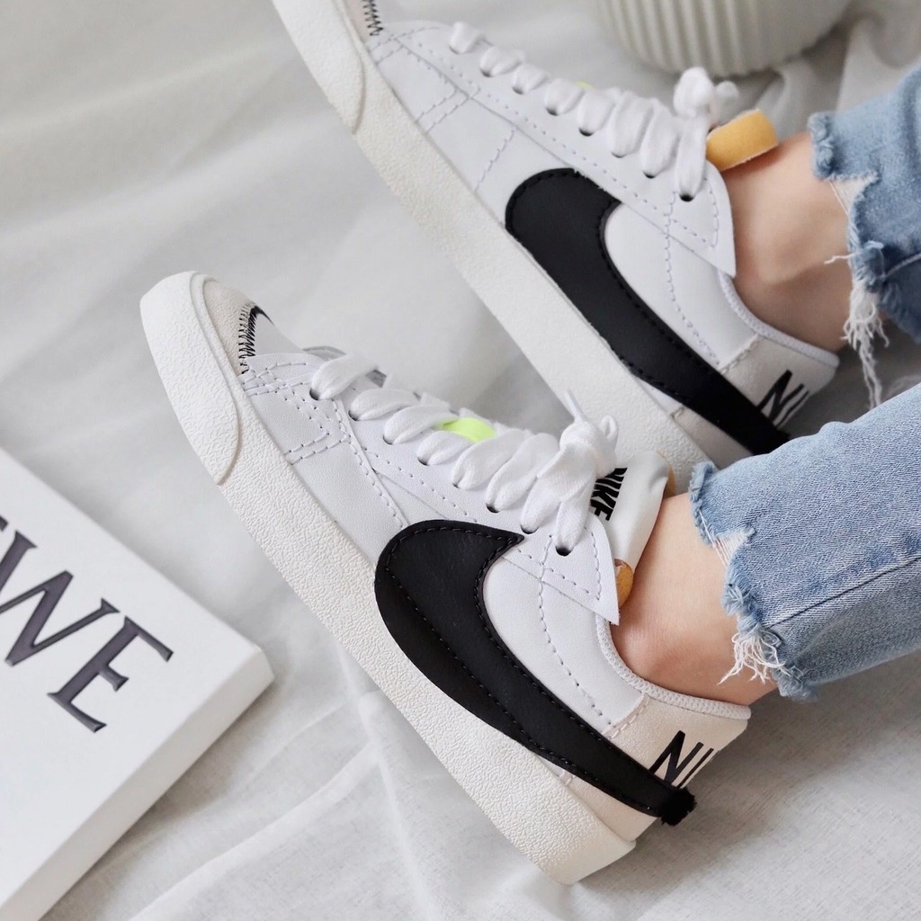 1709 - Giày Nike Blazer Low 77 Jumbo White Black DN2158-101 / DQ1470 101 [HÀNG CHÍNH HÃNG]
