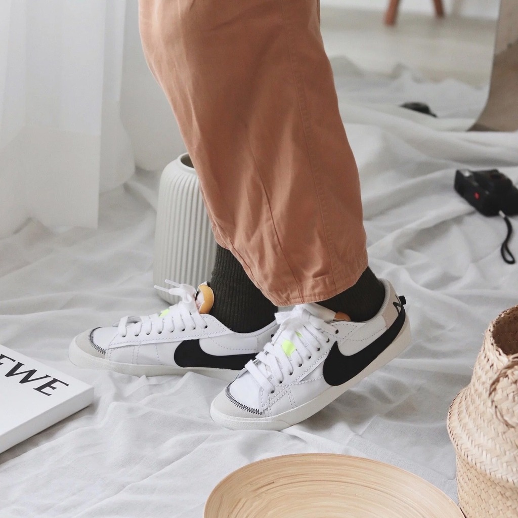 1709 - Giày Nike Blazer Low 77 Jumbo White Black DN2158-101 / DQ1470 101 [HÀNG CHÍNH HÃNG]