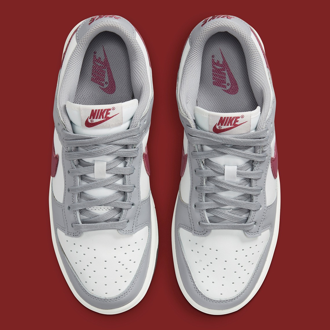 313 -  Giày Nike WMNS Dunk Low "Grey/Red" - DD1503-122 [HÀNG CHÍNH HÃNG]