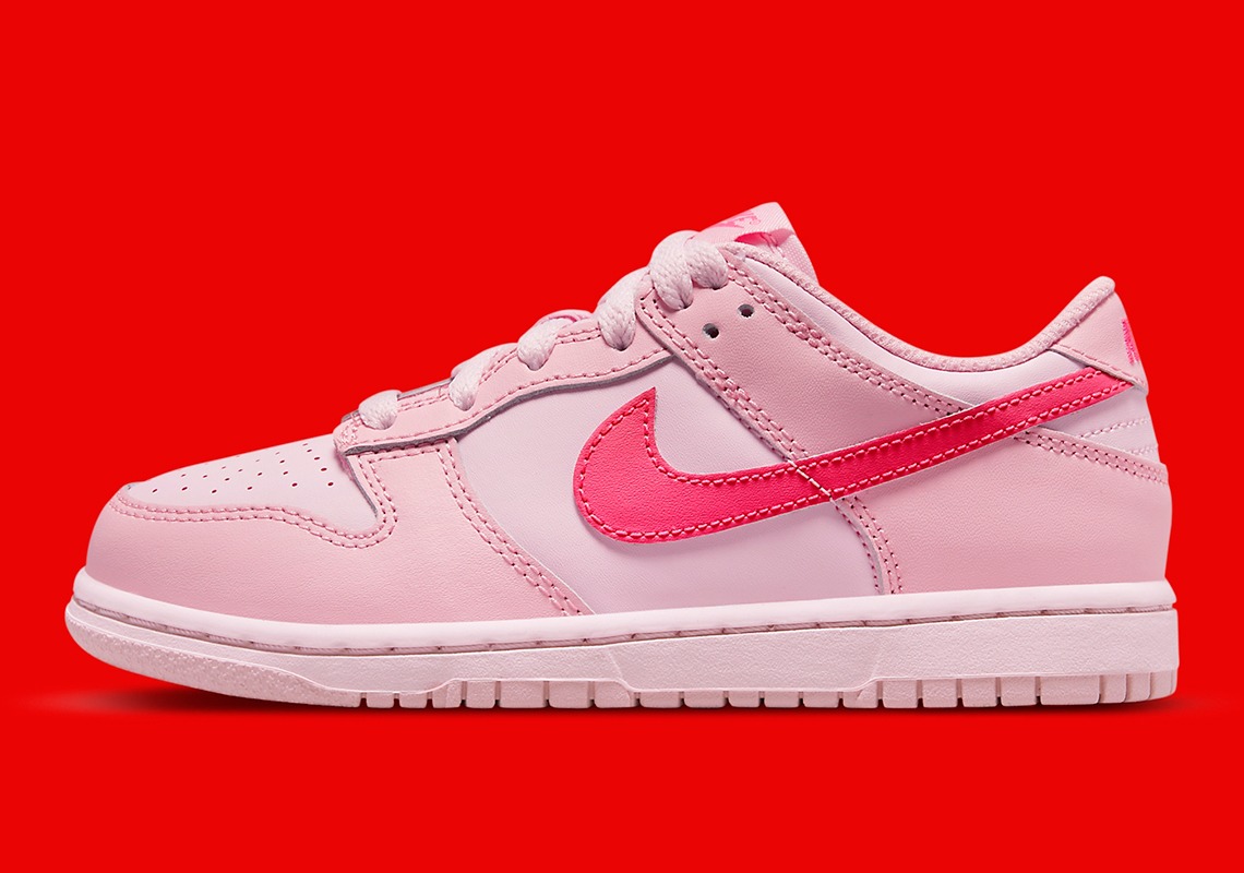 300 -  Giày Nike GS Dunk Low "Triple Pink" - DH9765-600 [HÀNG CHÍNH HÃNG]