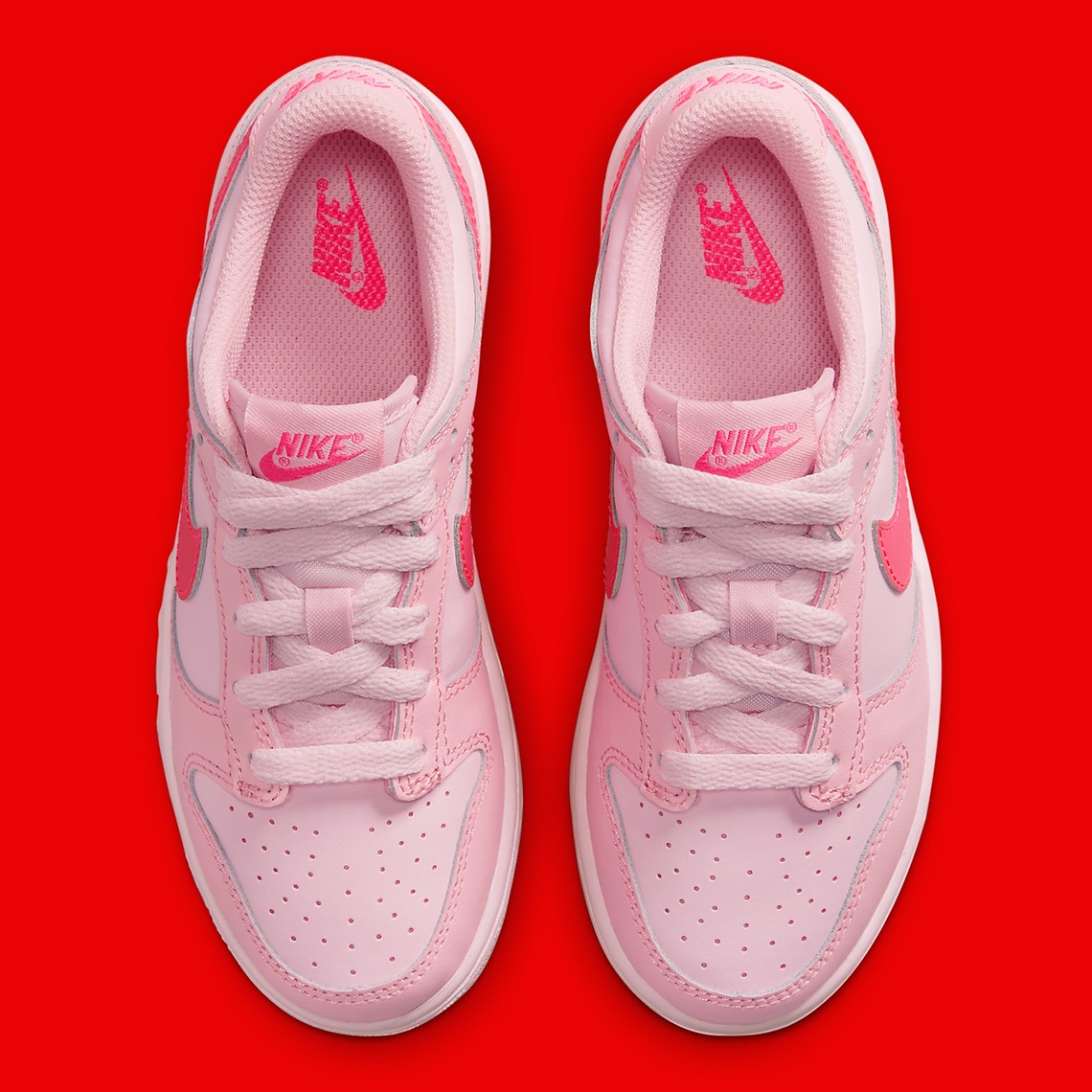 300 -  Giày Nike GS Dunk Low "Triple Pink" - DH9765-600 [HÀNG CHÍNH HÃNG]