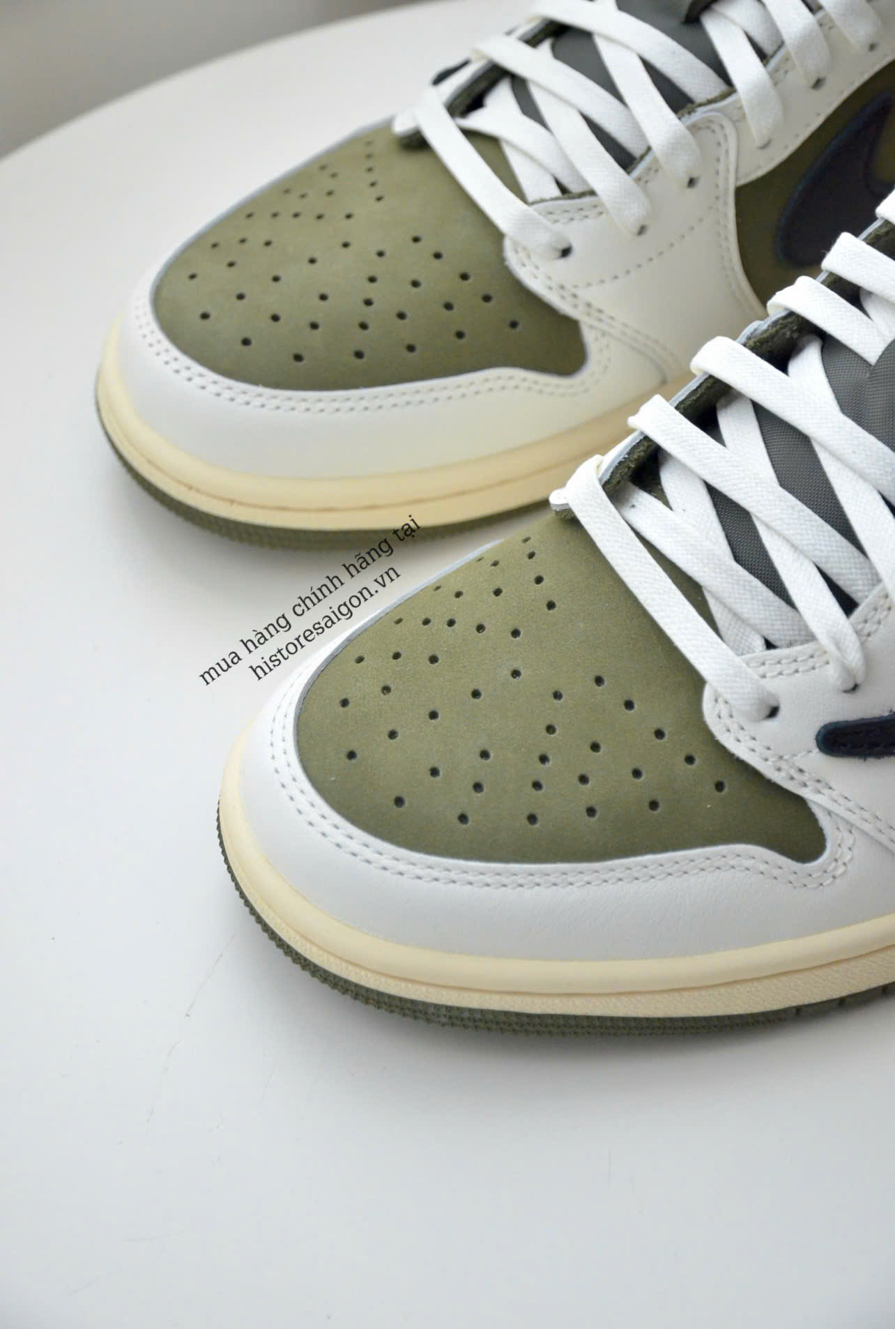 1985 - Giày Nike Air Jordan 1 Retro Low OG SP x Travis Scott Medium Olive DM7866-200 [HÀNG CHÍNH HÃNG]