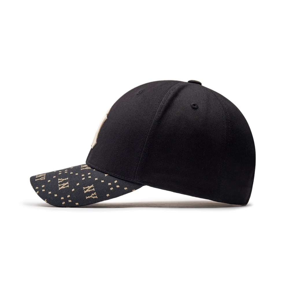 2054 - Nón MLB Diamond Monogram Point Ball Cap New York Yankees Black 3ACPM093N-50BKS [HÀNG CHÍNH HÃNG]