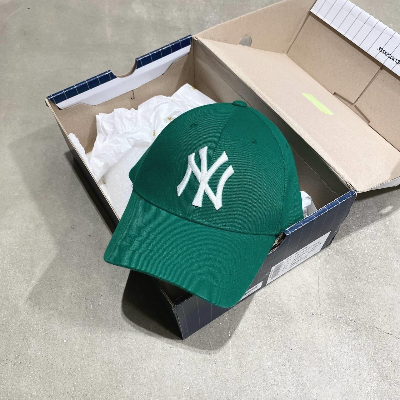 408  -  Nón MLB Unstructured Ball cap - Xanh Lá - Ny Trắng To [HÀNG CHÍNH HÃNG]