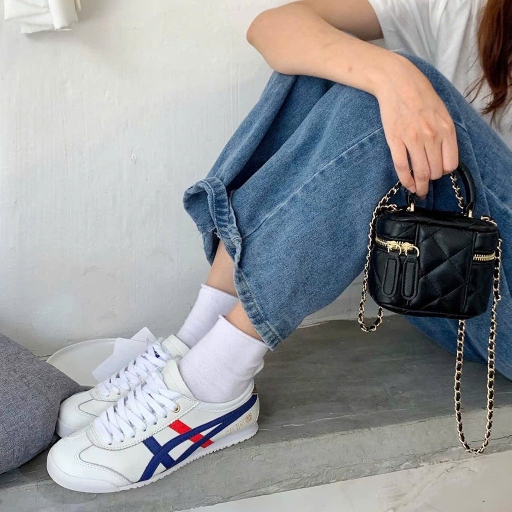 2586 - Giày Onitsuka Tiger Mexico 66 White Dark Blue Red 1183B511-100 [HÀNG CHÍNH HÃNG]