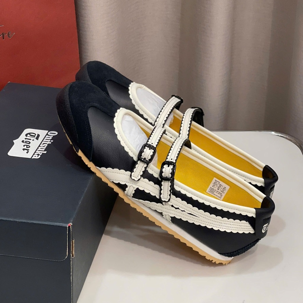 1728 - Giày Onitsuka Tiger Mexico 66 Tigress Black Cream 1182A678-001 [HÀNG CHÍNH HÃNG]