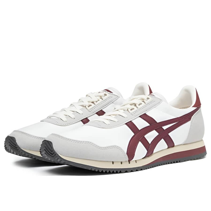 2096 - Giày Onitsuka Tiger Dualio Marathon Grey Burgundy 1183B545-201 [HÀNG CHÍNH HÃNG]