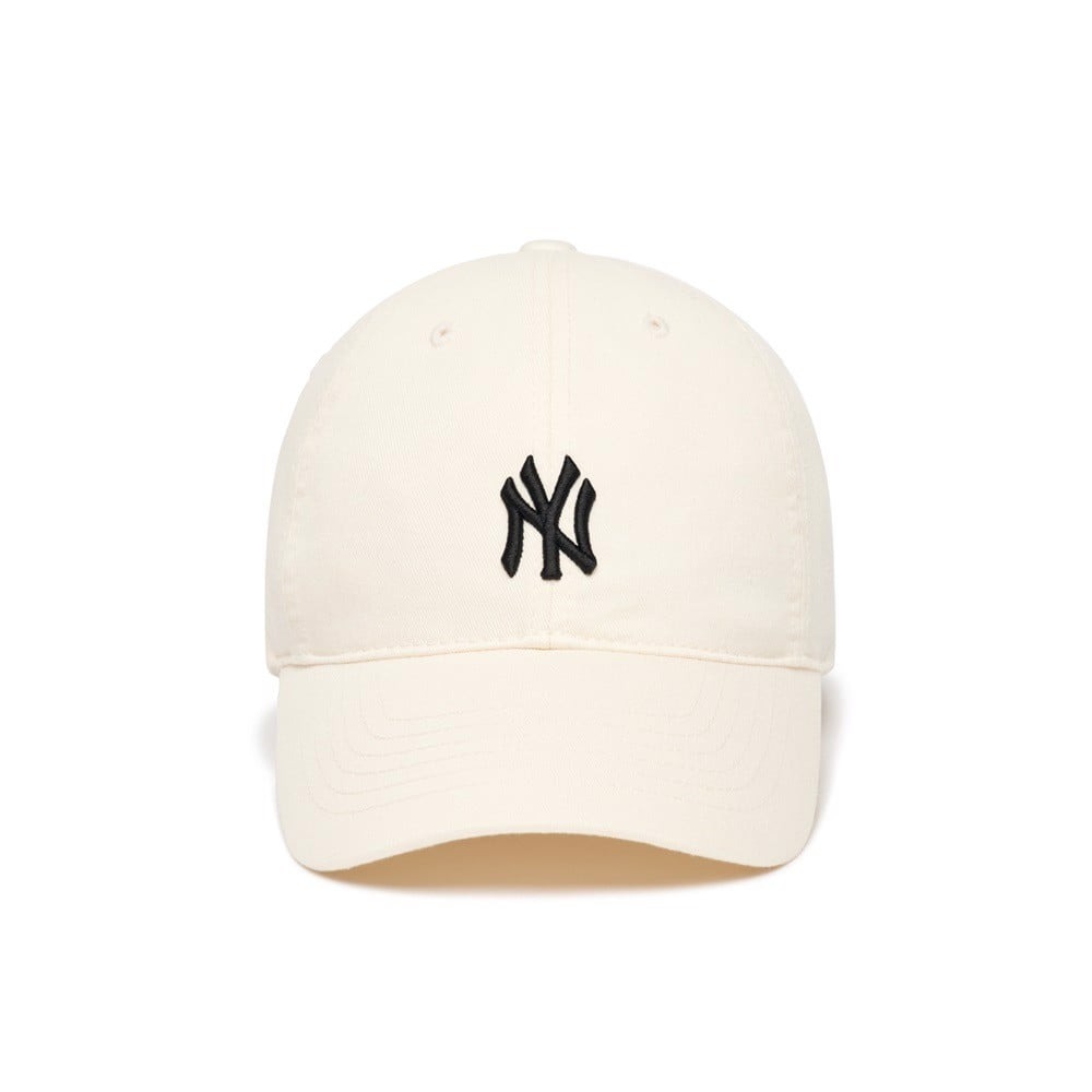 397 -  Nón MLB Unstructured Ball cap - Trắng Kem - Ny Đen Nhỏ [HÀNG CHÍNH HÃNG]