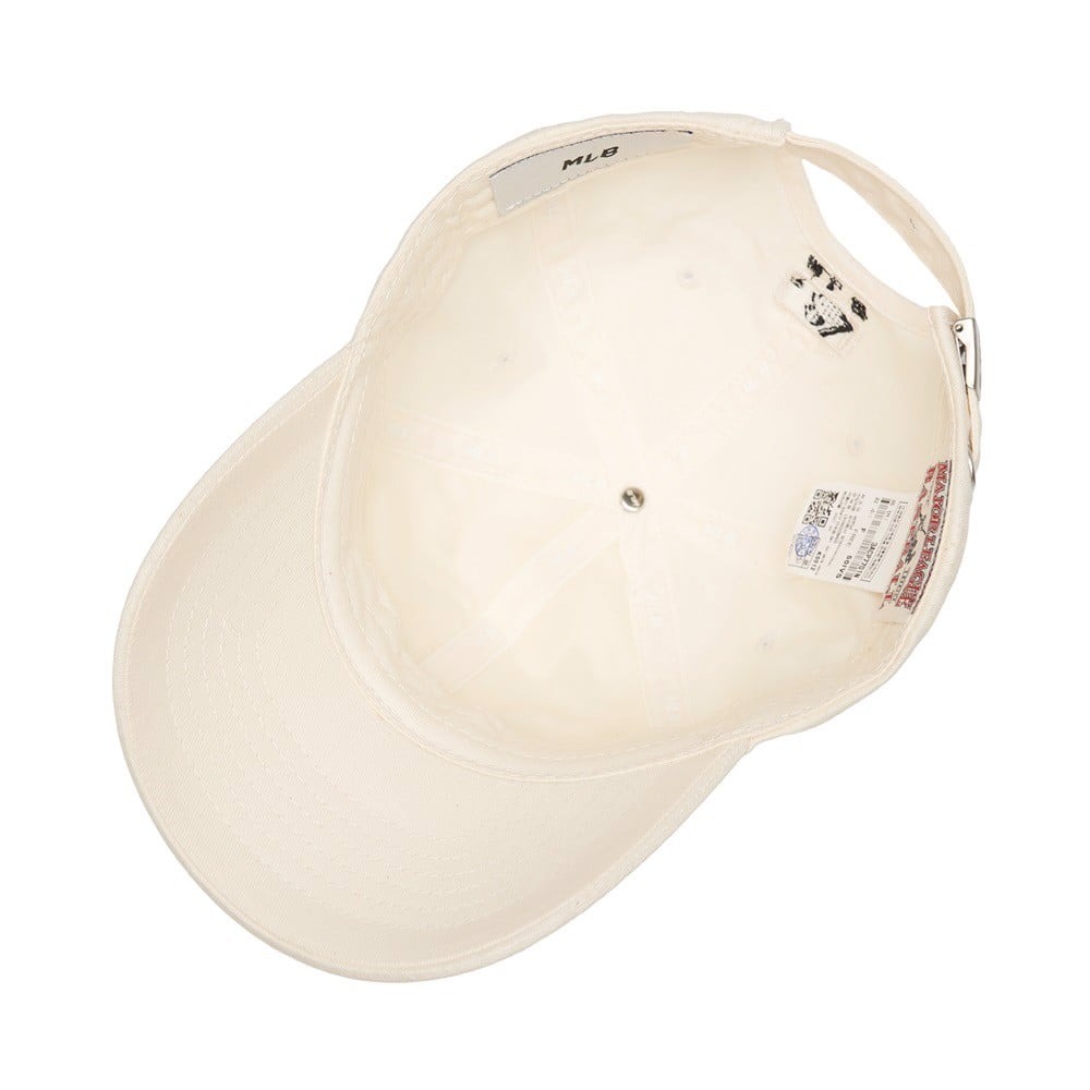 397 -  Nón MLB Unstructured Ball cap - Trắng Kem - Ny Đen Nhỏ [HÀNG CHÍNH HÃNG]