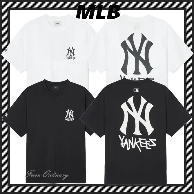 637 -  Áo MLB NY Hand Drawing Yankess - Trắng - Code 3ATSB1843 50WHS [HÀNG CHÍNH HÃNG]