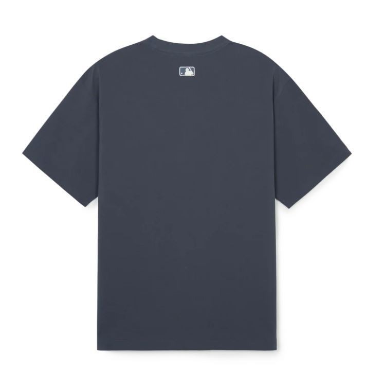 982 -  Áo MLB NY 2024 Basic Lettering Over Fit New York Yankees - Gray Xám Xanh - Code 3ATSB2243 50GRD [HÀNG CHÍNH HÃNG]