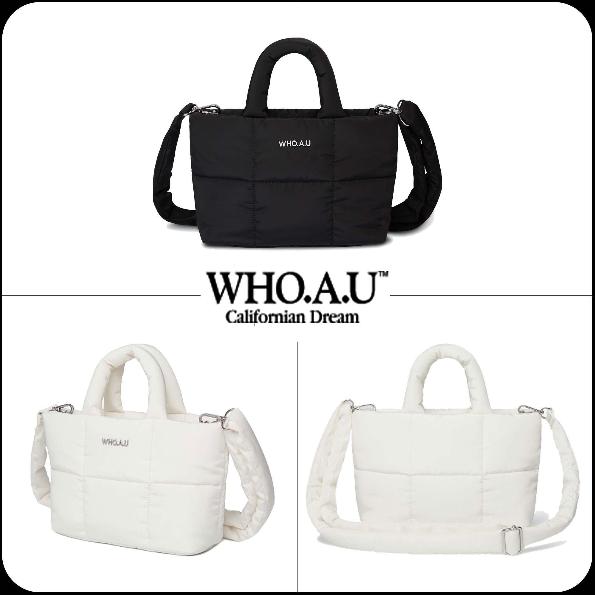594 -  Túi Tote Nữ WHOAU Padded Square Tote Bag - Trắng -WHBGD4V31A3999900 [HÀNG CHÍNH HÃNG]