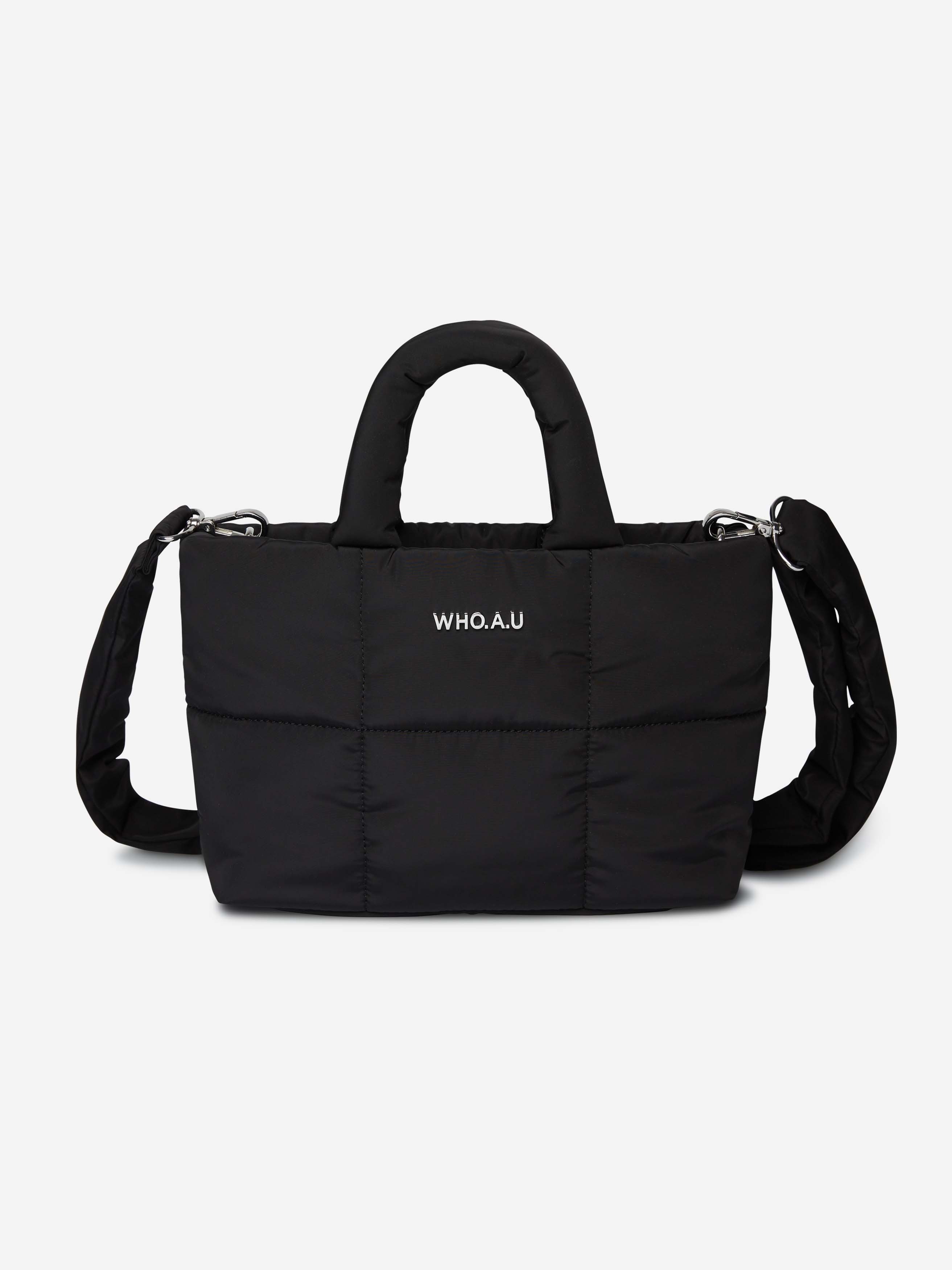 593 -  Túi Tote Nữ WHOAU Padded Square Tote Bag - Đen - WHBGD4V31A1999900 [HÀNG CHÍNH HÃNG]
