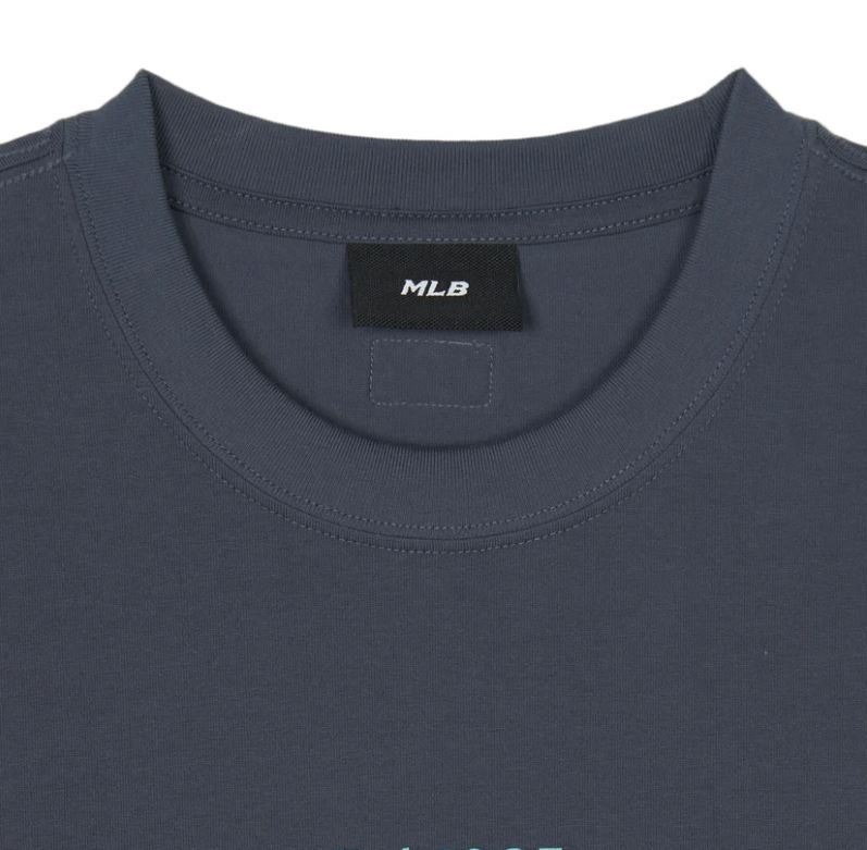 982 -  Áo MLB NY 2024 Basic Lettering Over Fit New York Yankees - Gray Xám Xanh - Code 3ATSB2243 50GRD [HÀNG CHÍNH HÃNG]