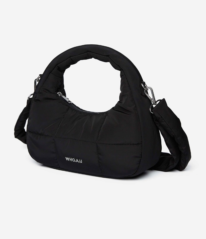 596 -  Túi Đeo Chéo Nữ WHOAU Padded Hobo Bag Ivory Màu Đen - WHBGD4V11A3999900 [HÀNG CHÍNH HÃNG]